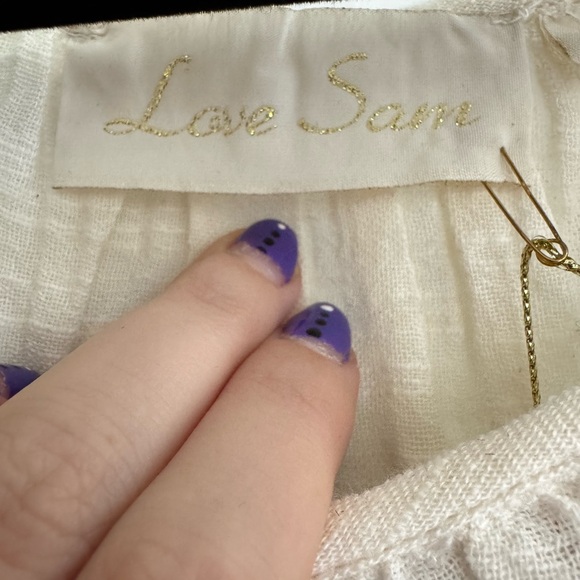 Love Sam Cream Floral Embroidered Blouse - Picture 2 of 3